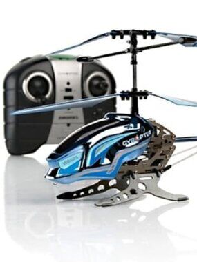 PROPEL Gyropter 3 Channel IR Gyro Helicopter Blue Silver Black Electric Toy NIB